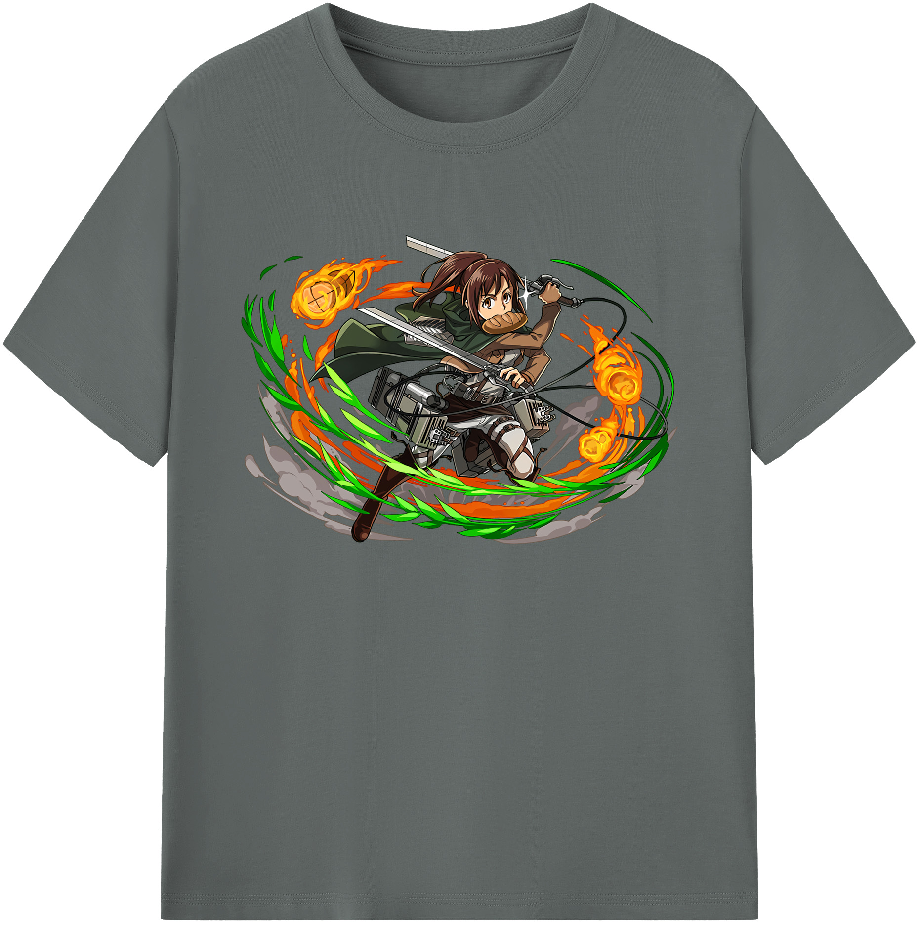 （画像用） 進撃の巨人 サシャ·ブラウス Attack on Titan Sasha Blaus 綿100％ メンズ半袖Tシャツ｜肌触りやわらか＆通気性